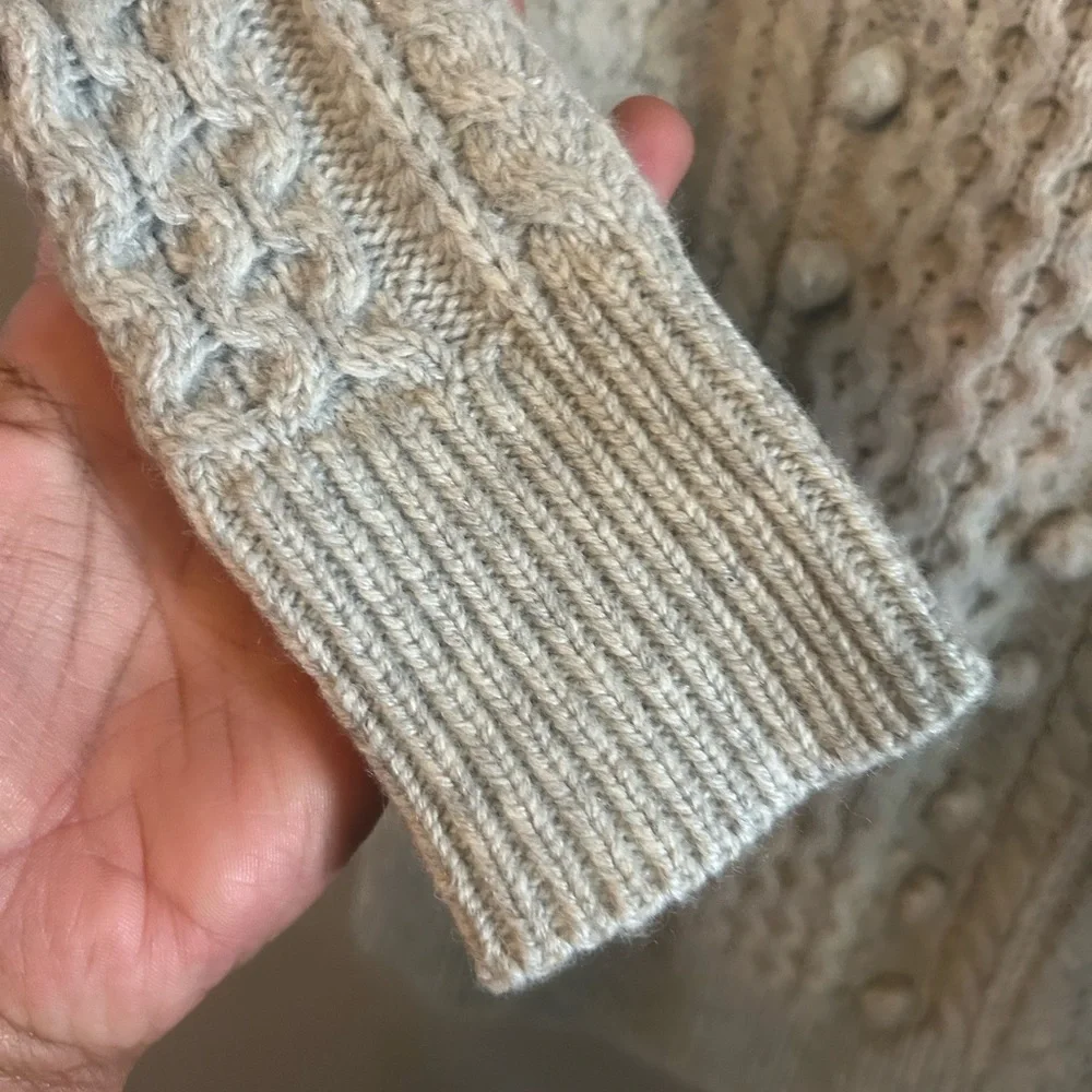 J. Crew Sweater Women's Textured Popcorn Knit - Gray NWT